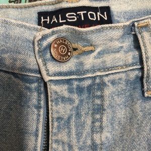 RARE designer halston high waisted jeans